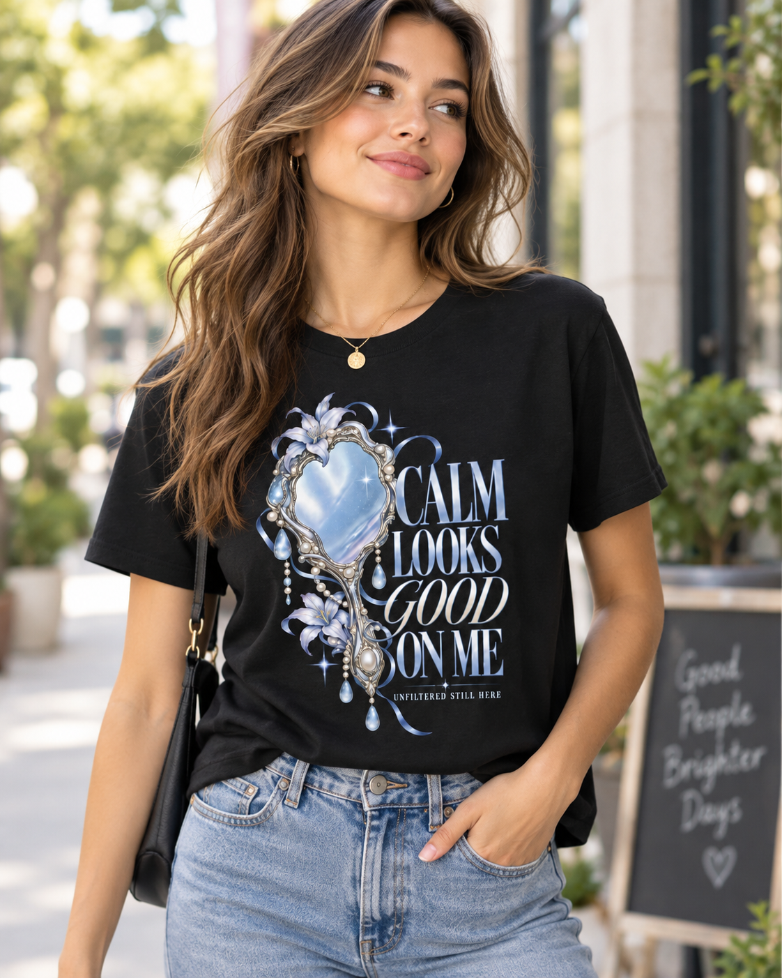 Calm Looks Good on Me Women’s Mental Health T-Shirt