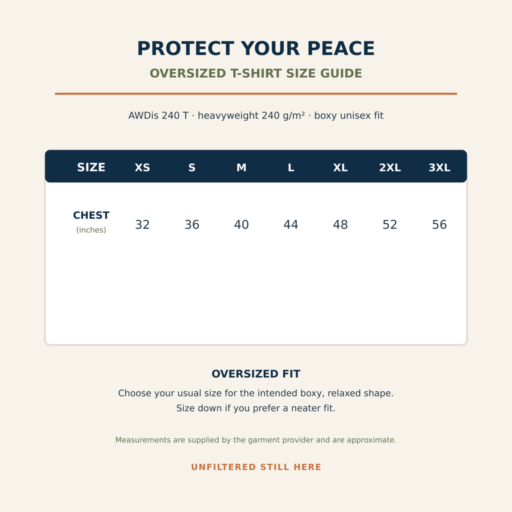 Protect Your Peace Oversized T-Shirt