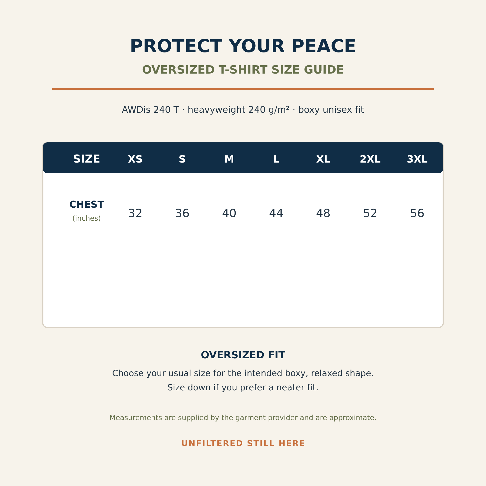 Protect Your Peace Oversized T-Shirt