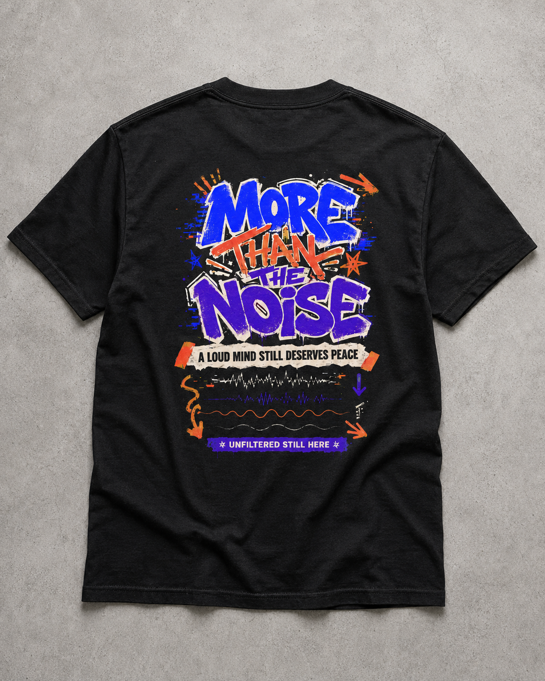 More Than the Noise Teen Streetwear T-Shirt | A Loud Mind Still Deserves Peace