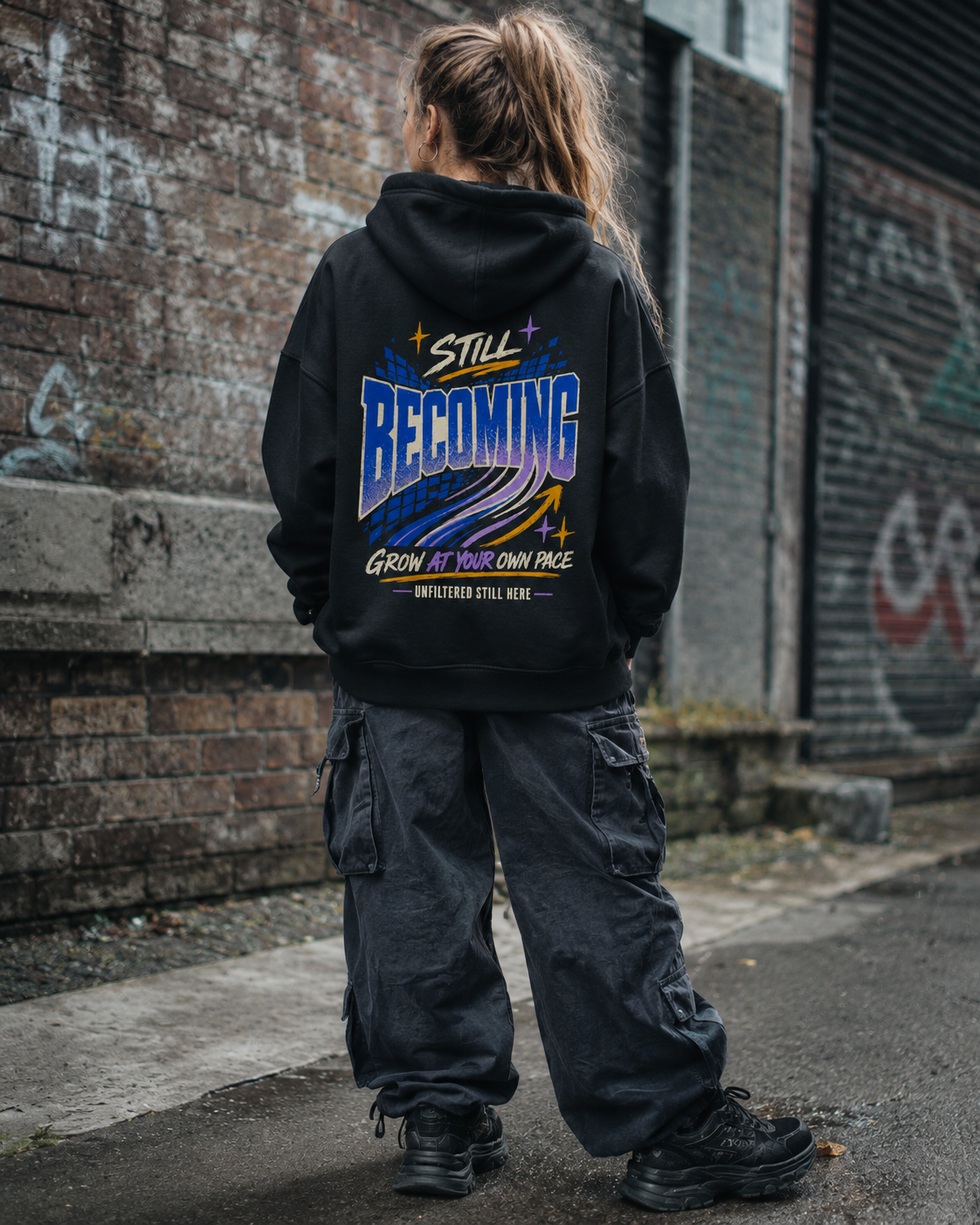 Still Becoming Teen Streetwear Hoodie | GROW AT YOUR OWN PACE