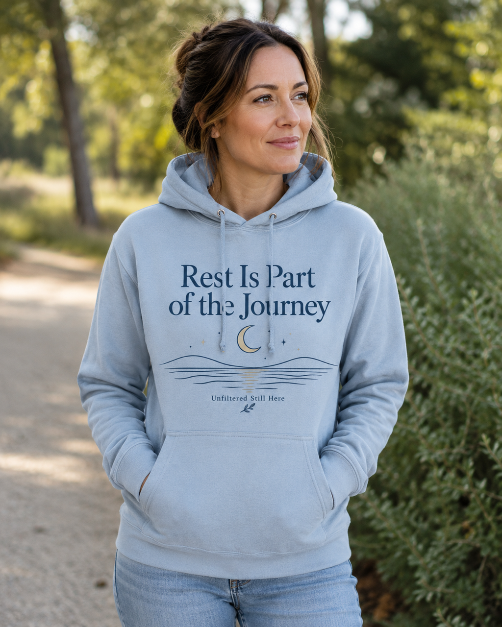 Rest Is Part of the Journey Women’s Mental Health Hoodie