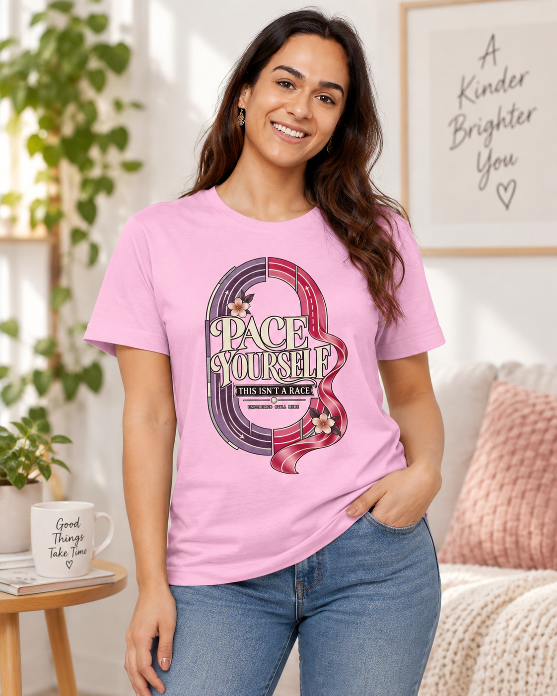 Pace Yourself Women’s Mental Health T-Shirt | This Isn’t a Race