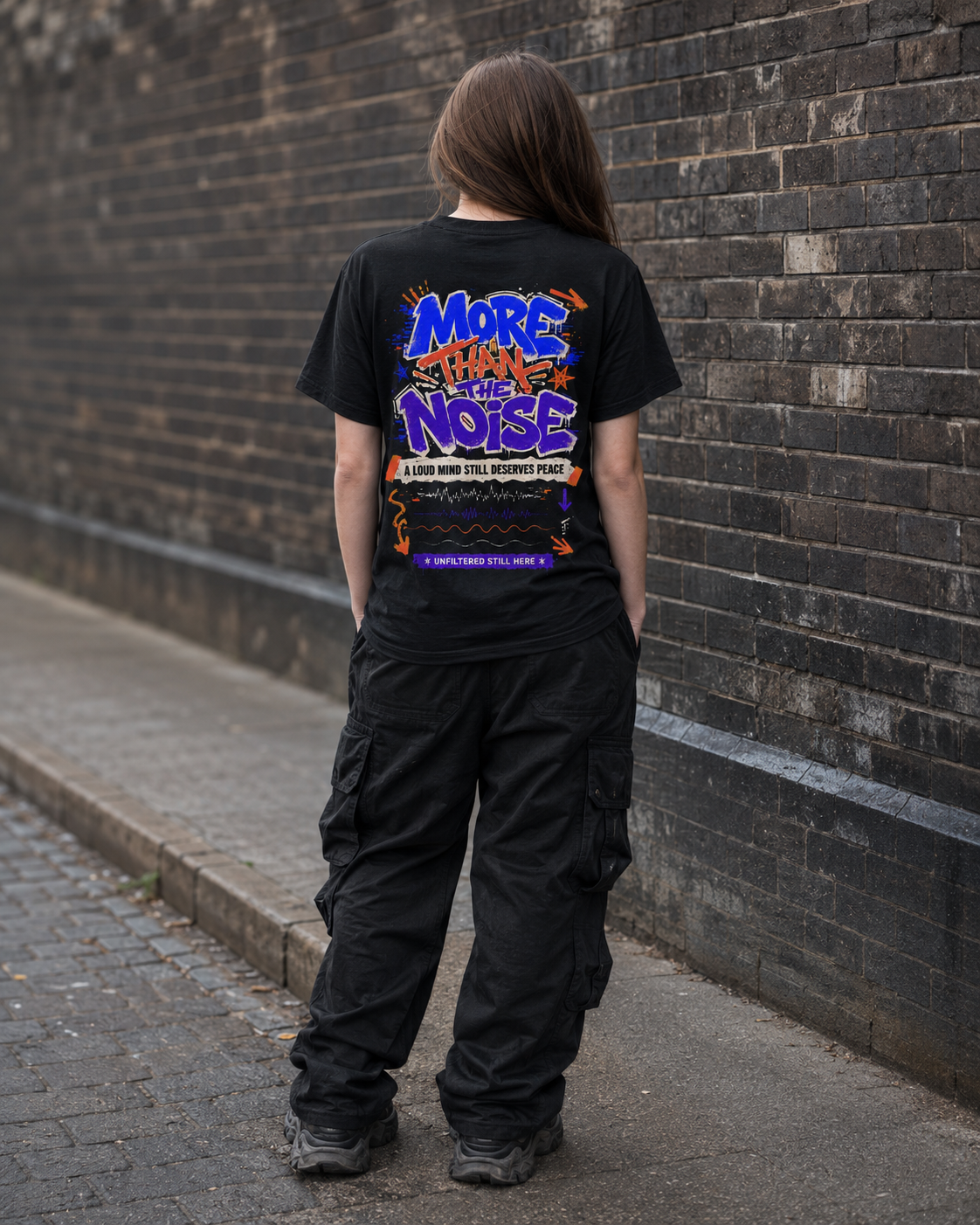 More Than the Noise Teen Streetwear T-Shirt | A Loud Mind Still Deserves Peace