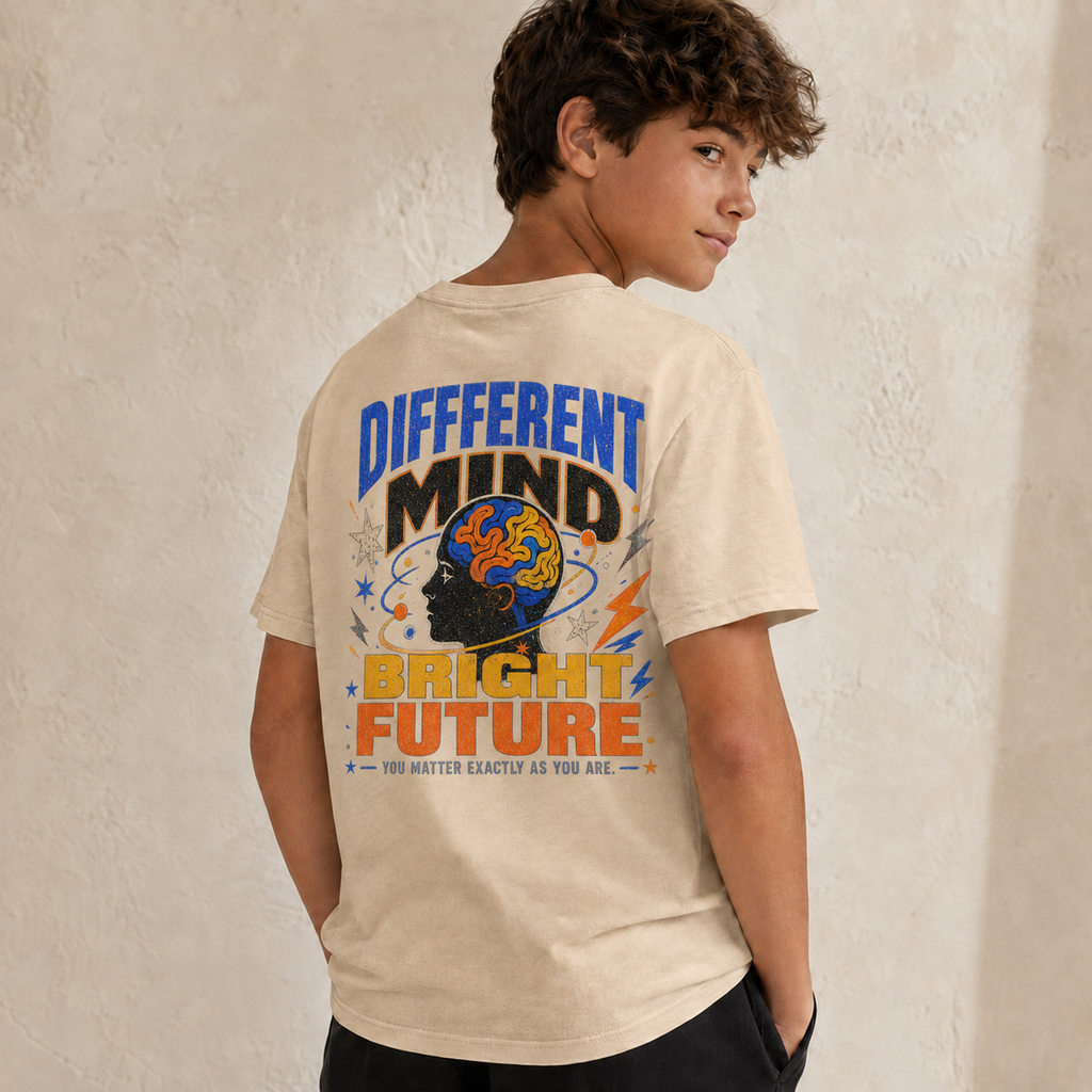 Different Mind, Bright Future Organic Kids’ T‑Shirt