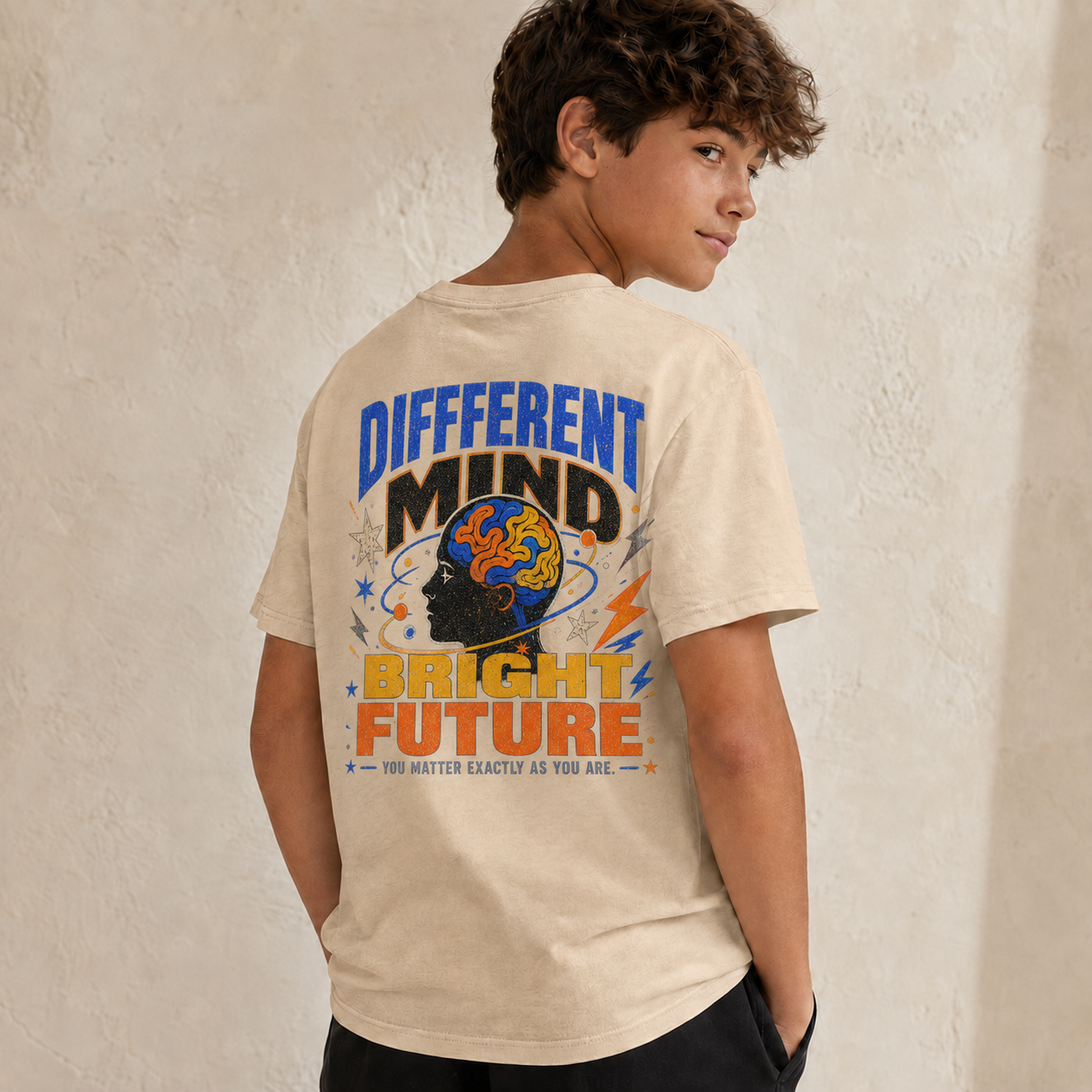 Different Mind, Bright Future Organic Kids’ T‑Shirt