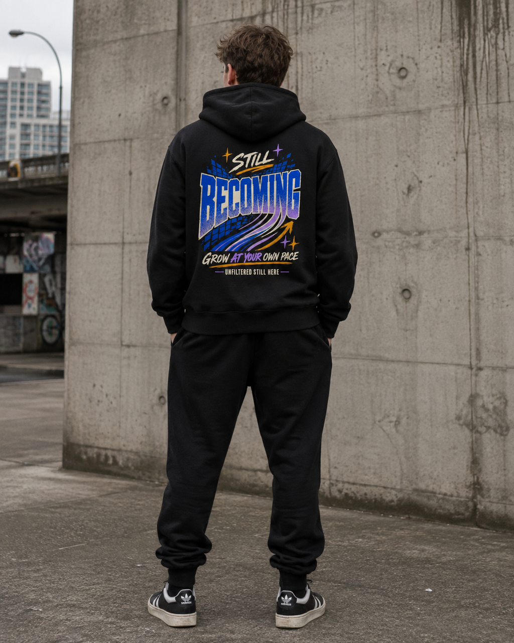 Still Becoming Teen Streetwear Hoodie | GROW AT YOUR OWN PACE