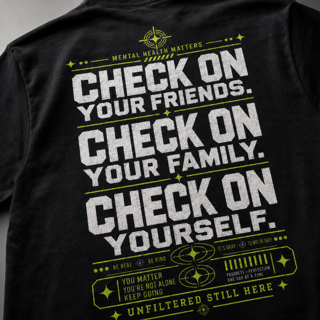 Check On Your People Unisex T-Shirt | Mental Health Matters