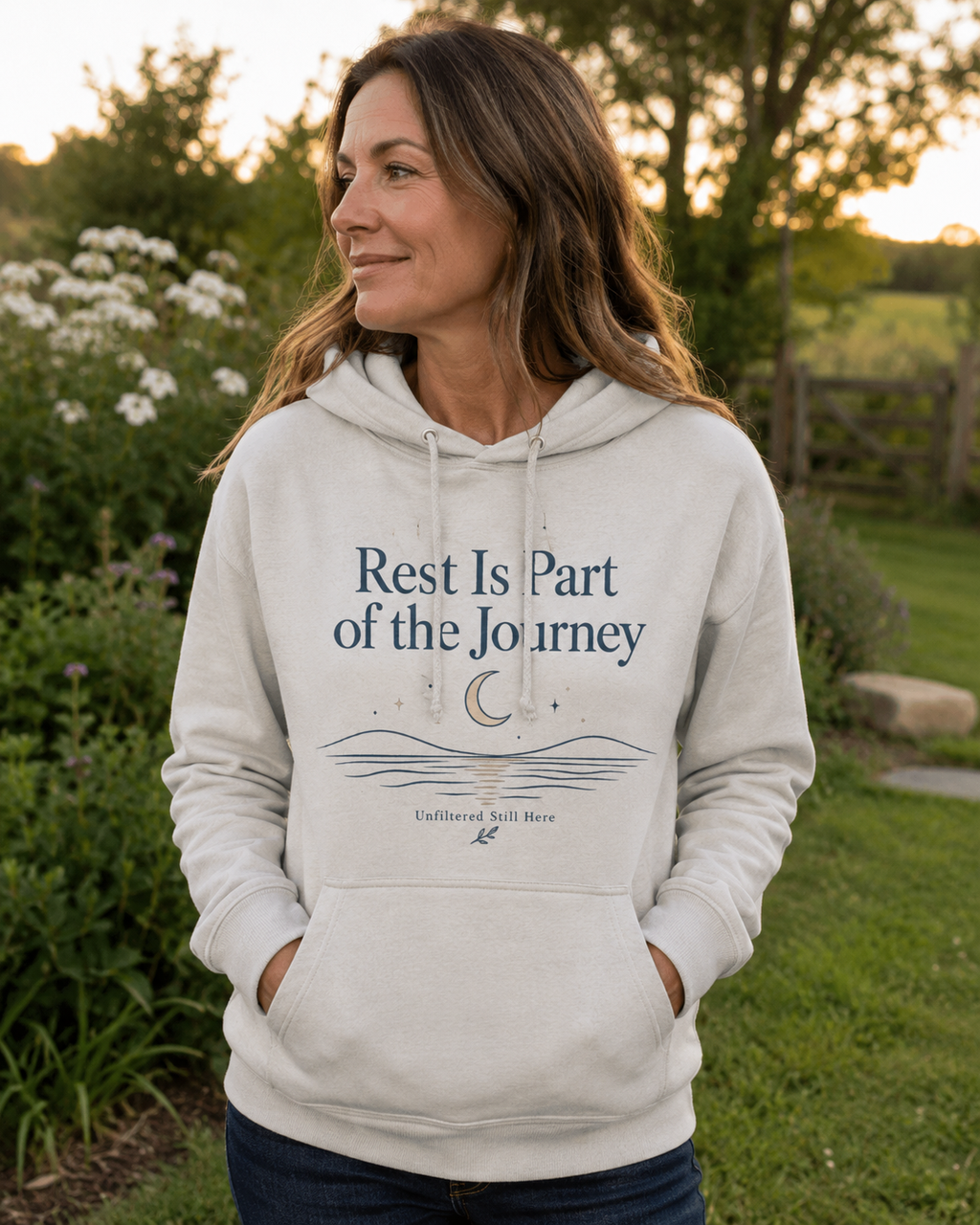 Rest Is Part of the Journey Women’s Mental Health Hoodie