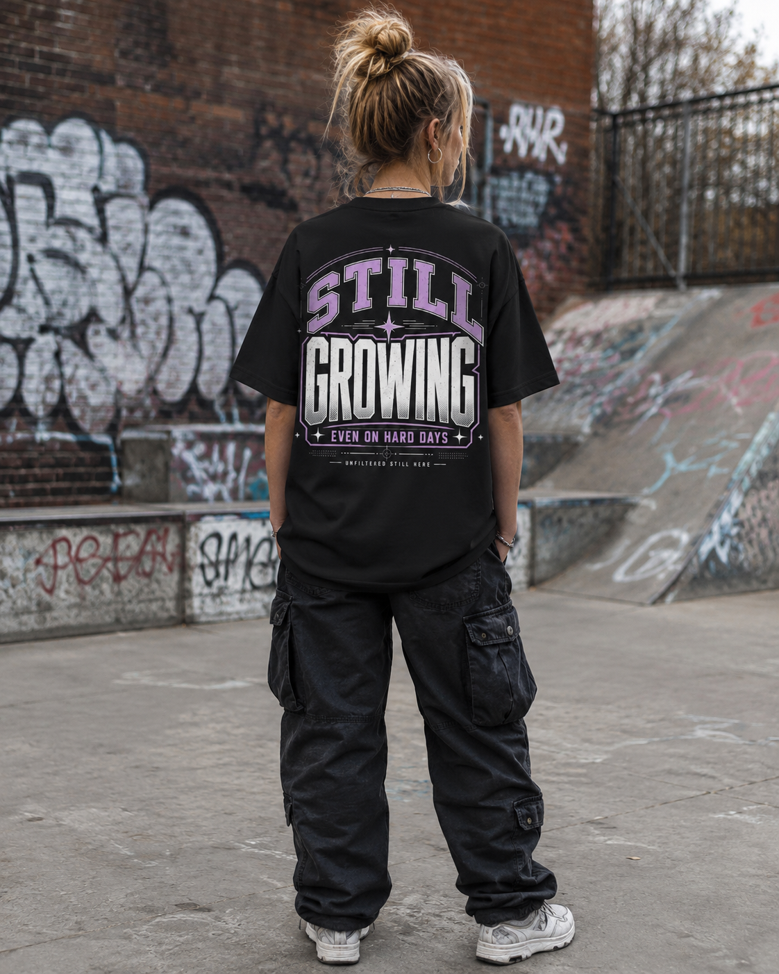Still Growing Teen Streetwear T-Shirt | Even on Hard Days