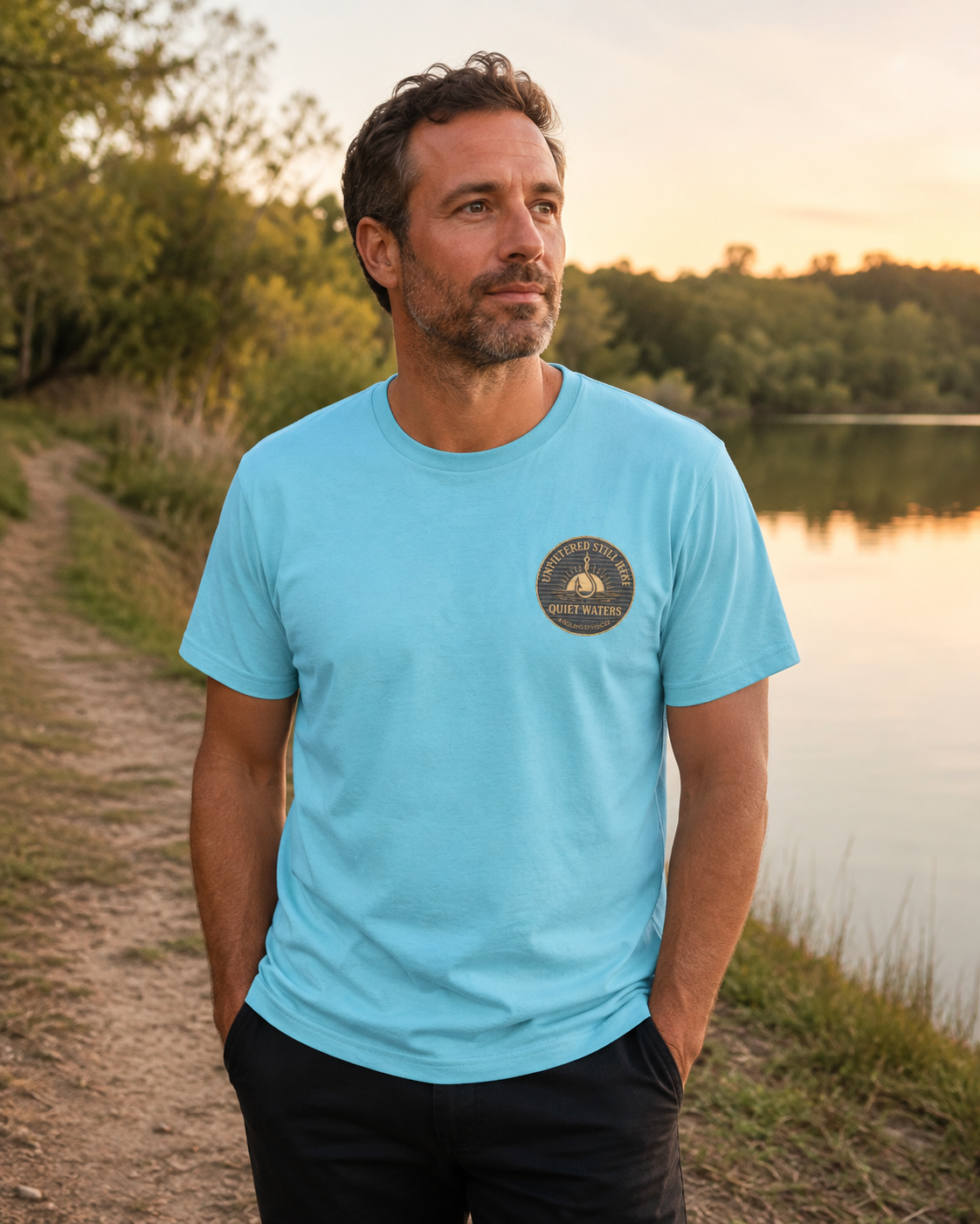 Cast Out the Noise Angling Division T-Shirt | Quiet Waters